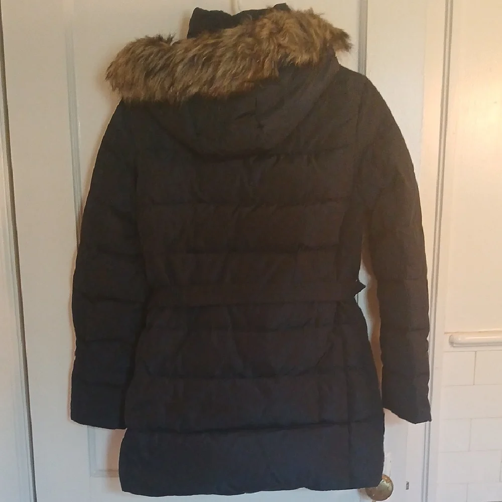 Michael Kors Navy Blue Puffer Coat with Fur Trim - Picture 11 of 15